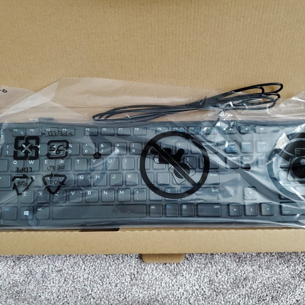Dell Wired USB Keyboard/Mouse, New, Never Opened